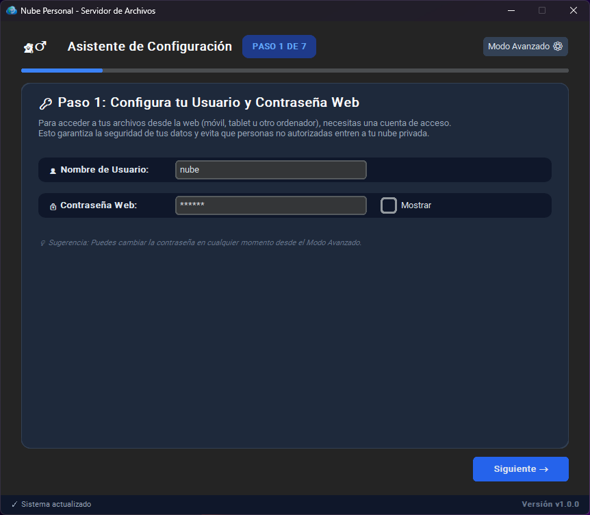 Asistente de Configuración